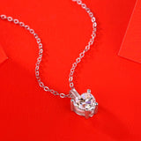 Load image into Gallery viewer, 1 Carat 925 Sterling Silver Moissanite Necklace