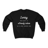 Load image into Gallery viewer, Already Taken Sweatshirt - Sweatshirt - L