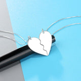 Load image into Gallery viewer, Broken Heart Matching Couple Necklaces Personalized with Names